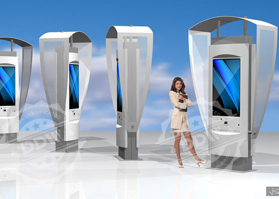 Không thấm nước đứng một mình kỹ thuật số biển ngoài trời cho nơi công cộng, 1920x1080 lcd hiển thị dấu hiệu