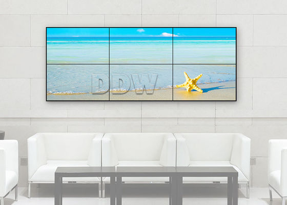 1x3 Lcd Control Room Video Wall 55 Inch Thin Bezel TV Độ tương phản cao Điều khiển RS232