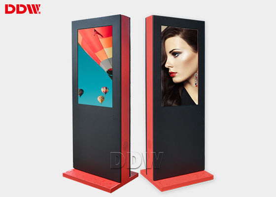 42'' ngoài trời Digital Signage Display Kiosk Floor Stand Chân dung 1920x1080 DW-AD4201SNO