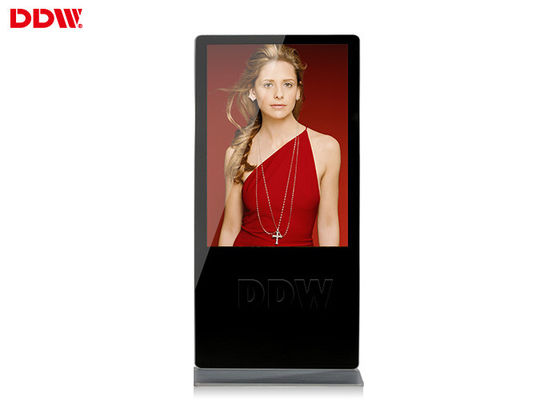 65 Inch 500cd / m2 đứng một mình kỹ thuật số biển báo, Nhiều ngôn ngữ Lcd màn hình quảng cáo