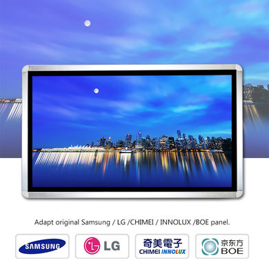 Bảng hiệu kỹ thuật số được gắn trên tường Kiosk 98 &#39;&#39; Màn hình có thể đọc được Ánh sáng mặt trời Đầu vào HDMI VGA DDW-AD9801W