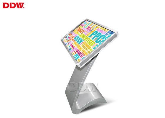65 Inch 1920x1080 Độ phân giải 500 Kiosk màn hình cảm ứng kỹ thuật số Kiosk, Phần mềm tự phục vụ Quảng cáo LCD