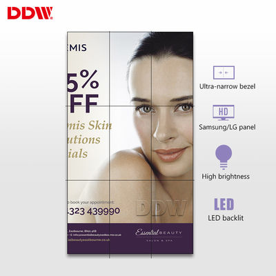 3,5 mm 1920 * 1080 Bức tường video thương mại 49 inch Chống lóa với 1,07GB màu