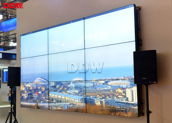 Màn hình LCD liền mạch 9 miếng Video Wall, Phòng họp Màn hình LCD treo tường