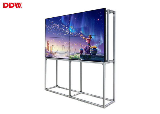 5,3 Mm Bezel Video Wall Advertising / 55 Video Wall Display Quạt có độ ồn thấp
