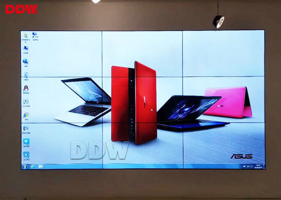 Tường video thương mại 1920 * 1080P 55 inch với bề mặt chống lóa 500 Nits