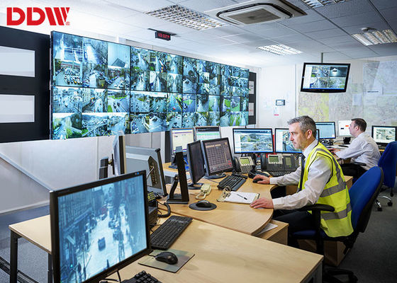 Màn hình hiển thị video tường 49 ", Tường video bảo mật gam màu cao