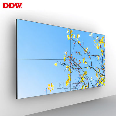 Hệ thống hiển thị video treo tường LCD 55 inch nhẹ, Tường video thương mại độ sáng 500 Nits