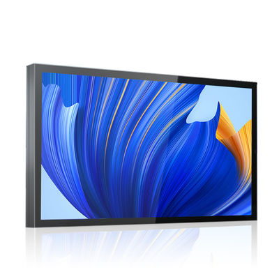 Bảng hiệu kỹ thuật số độ sáng cao treo tường ngoài trời 43 inch bằng nhôm