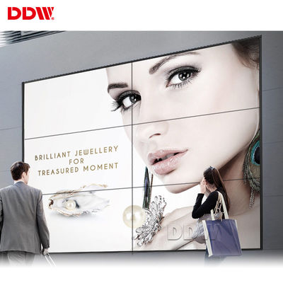 Bezel hẹp 55 inch Tường kỹ thuật số tương tác, 60Hz 16 điểm cảm ứng Video Wall