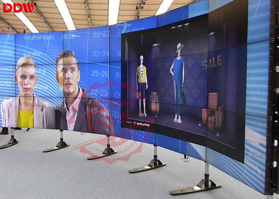 Bức tường video cong 1,8 mm chống lóa 55 inch 1920x1080 với quạt tiếng ồn thấp