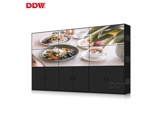 Màn hình treo tường video LCD 3 * 3 dọc cho trung tâm triển lãm và trưng bày